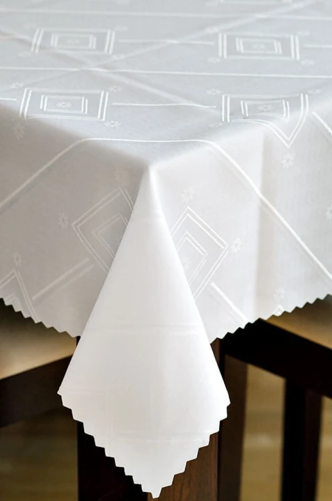 Obrus biały do salonu 300x160