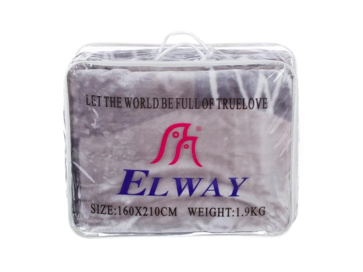 Koc Elway 160x210 Szary Geometryczny Fale