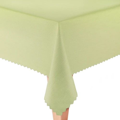 Obrus plamoodporny okrągły 120 cm. jasny seledyn