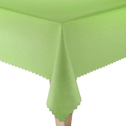 Obrus plamoodporny okrągły 140 cm. jasny zielony