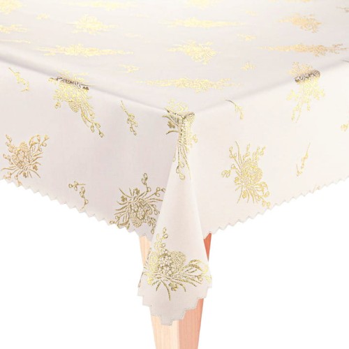 Obrus-swiateczny-Wielkanocny-ecru-zloty-wzor