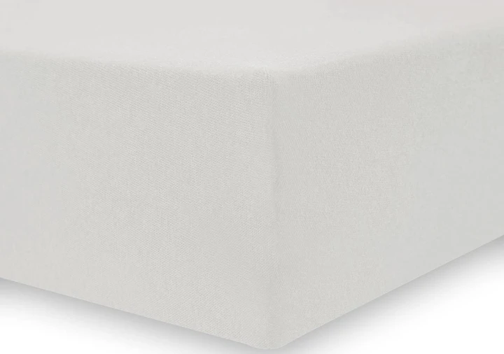 DecoKing prześcieradło jersey jasny popiel z gumką 100x200