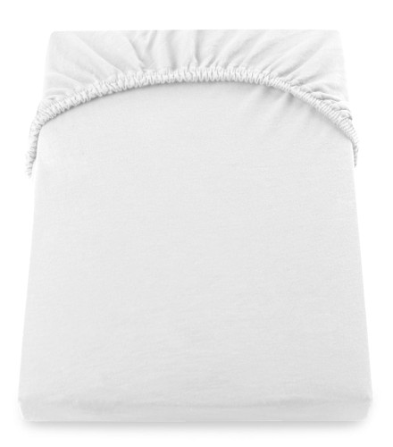 DecoKing prześcieradło białe jersey z gumką 120x200