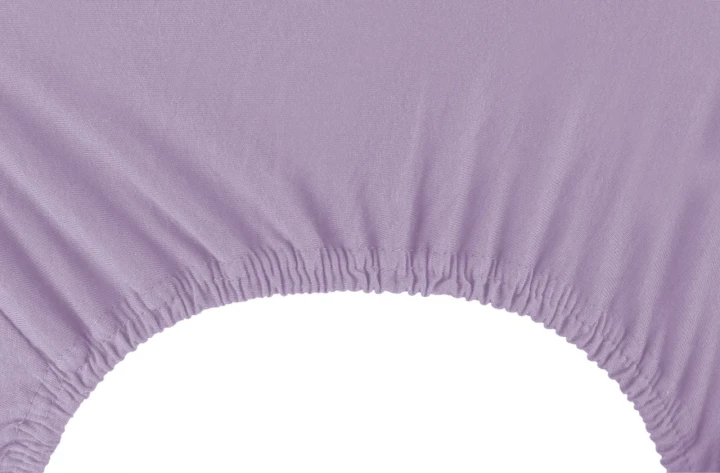 DecoKing prześcieradło lawendowe jersey z gumką 120x200