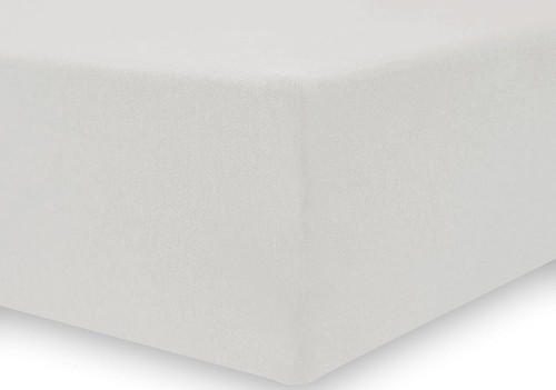 DecoKing prześcieradło jasny popiel jersey z gumką 120x200