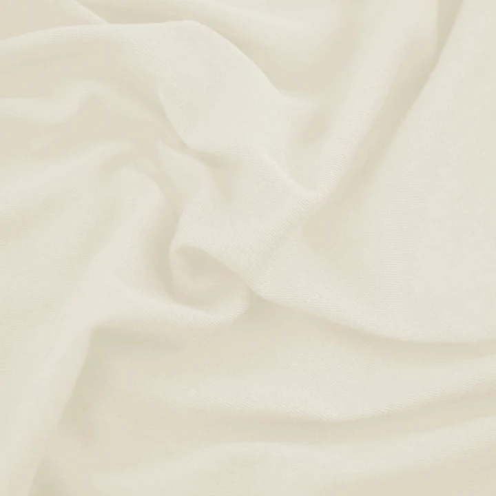 DecoKing prześcieradło kremowe jersey z gumką 140x200