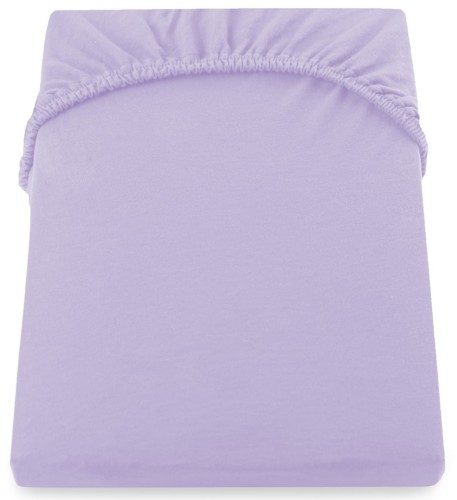 DecoKing prześcieradło jersey fioletowe z gumką 160x200