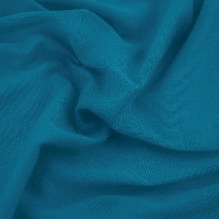 DecoKing prześcieradło szafirowe niebieskie jersey z gumką 160x200