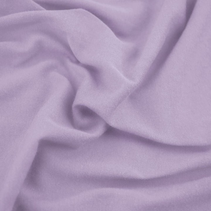 DecoKing prześcieradło jersey fioletowe z gumką 160x200