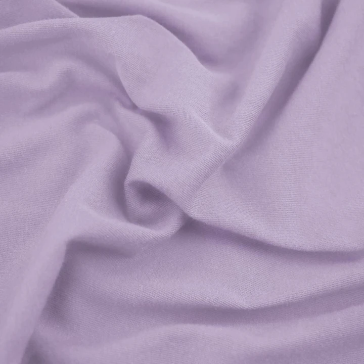 DecoKing prześcieradło jersey fioletowe z gumką 200x220