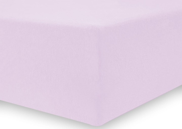 DecoKing prześcieradło liliowe jersey z gumką 80-90x200