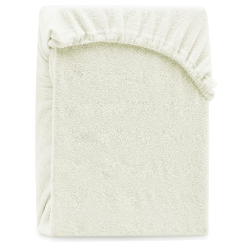AmeliaHome prześcieradło frotte ecru z gumką 80x200 cm.