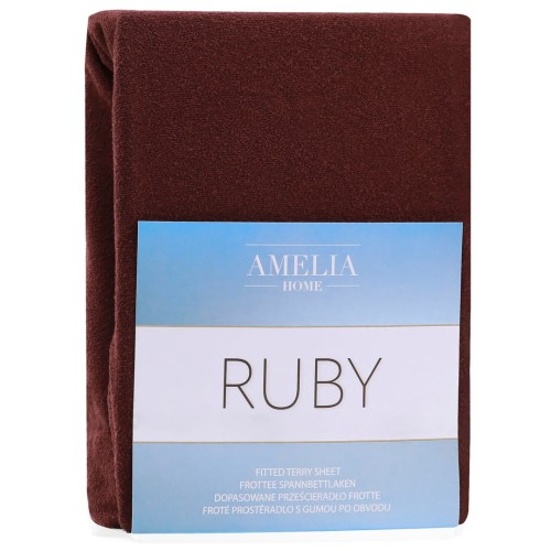 AmeliaHome prześcieradło frotte z gumką 140x200 cm.