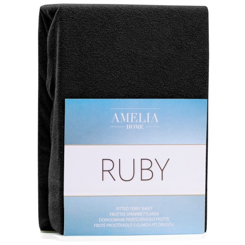 AmeliaHome prześcieradło frotte z gumką 140x200 cm.