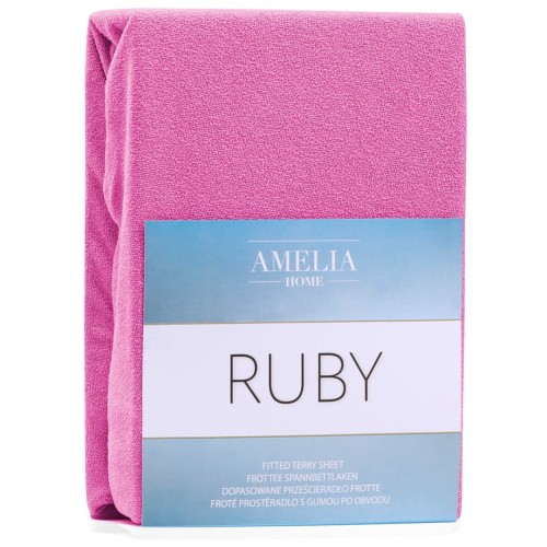 AmeliaHome prześcieradło frotte z gumką 140x200 cm.