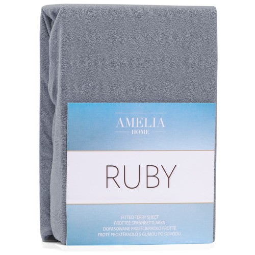 AmeliaHome prześcieradło frotte z gumką 140x200 cm.
