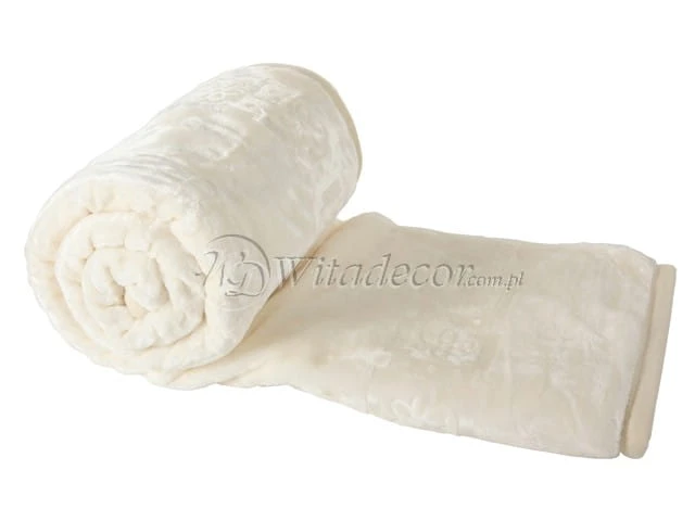 Koc Elway tłoczony 160x210 ecru