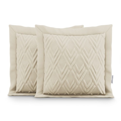 AmeliaHome poszewka dekoracyjna OPHELIA beżowa 2szt. 45x45