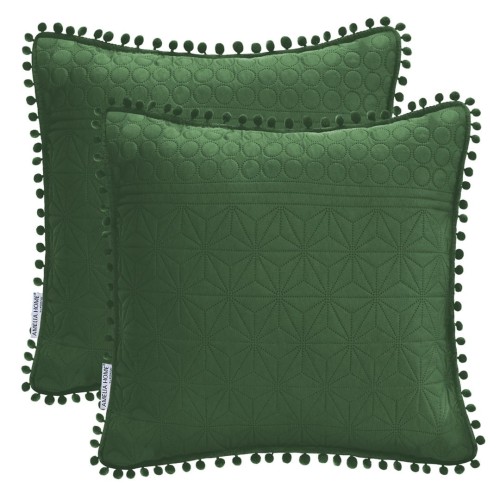 AmeliaHome poszewka dekoracyjna MEADORE zielona 2szt. 45x45