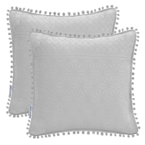 AmeliaHome poszewka dekoracyjna MEADORE szara 2szt. 45x45