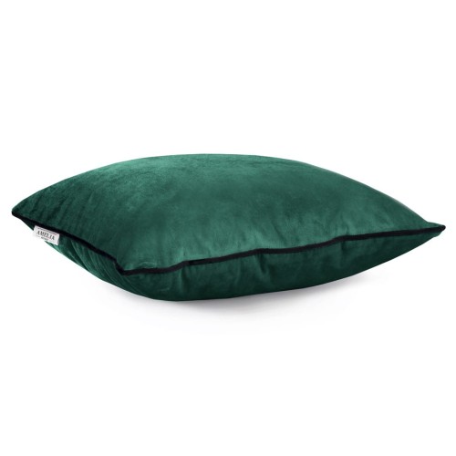 AmeliaHome poszewka dekoracyjna VELVET PIPING zielona 2szt. 45X45