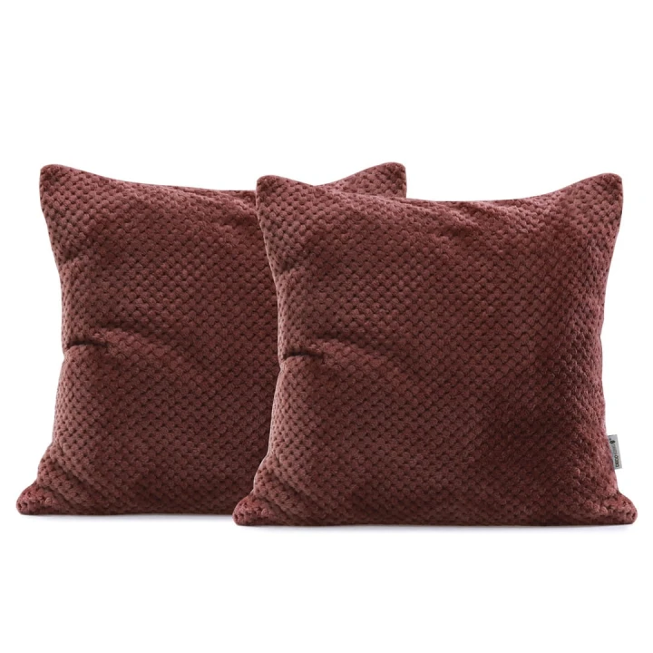 DecoKing poszewka dekoracyjna HENRY brązowe 2szt. 45x45 cm.