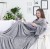 DecoKing koc z rękawami kolor szary LAZY rozmiar 170x200