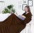 DecoKing koc z rękawami kolor brązowy LAZY rozmiar 150x180