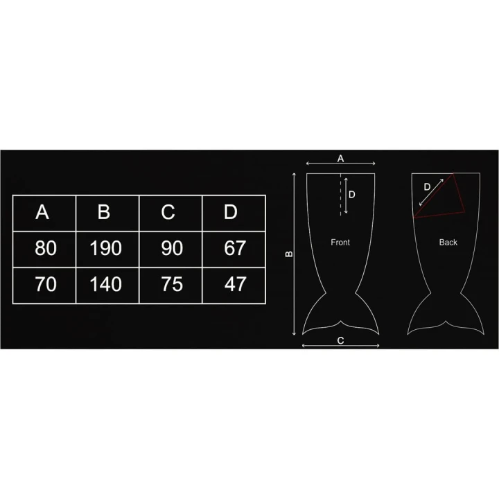 DecoKing koc syreni ogon SYRENA kolor błękitny 140 cm.