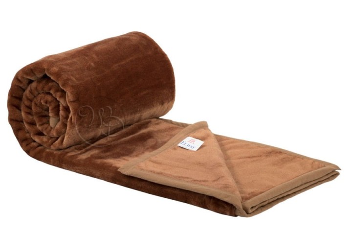 Koc Elway brązowy blady