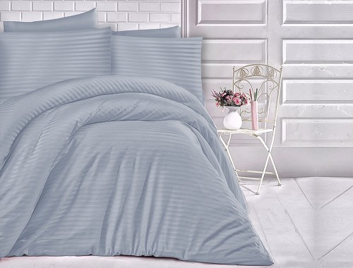 Pościel bawełniana EXCLUSIVE niebieska 200x220