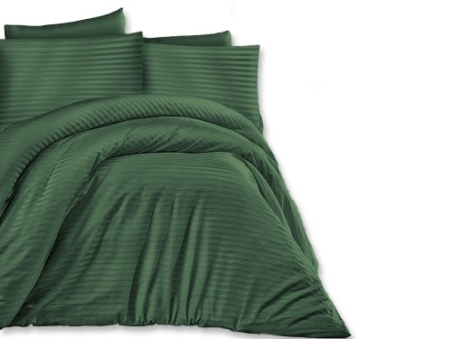 Pościel bawełniana EXCLUSIVE ciemna zieleń 160x200
