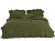 Pościel bawełniana OLIVE 160x200 STONEWASHED