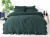 Pościel bawełniana DARK GREEN 160x200 STONEWASHED