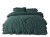 Pościel bawełniana DARK GREEN 160x200 STONEWASHED
