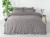 Pościel bawełniana OPAL GREY 160x200 STONEWASHED