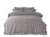 Pościel bawełniana OPAL GREY 160x200 STONEWASHED