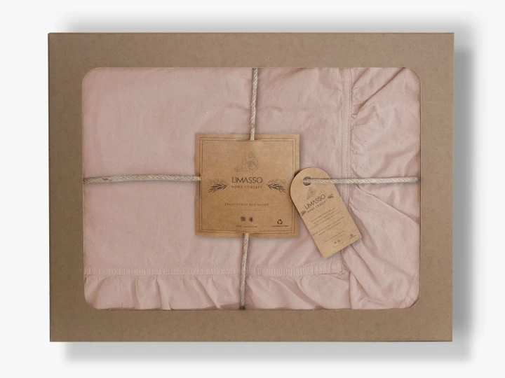 Pościel bawełniana CAMELLO ROSES 160x200 STONEWASHED