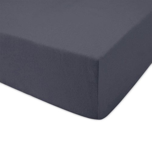 Prześcieradło antracyt jersey z gumką 140x200