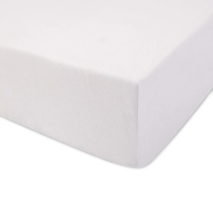 Prześcieradło białe jersey z gumką 220x200