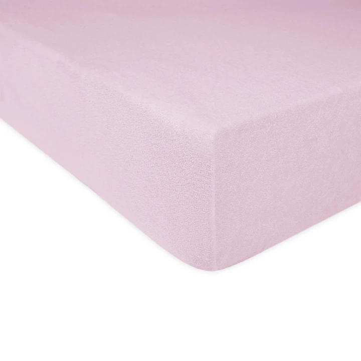Prześcieradło frotte fioletowe z gumką 160x200