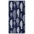 Ręcznik FISH kolor niebieski przód welur, tył frotte 90x180 decoking