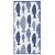 Ręcznik FISH kolor niebieski przód welur, tył frotte 90x180 decoking