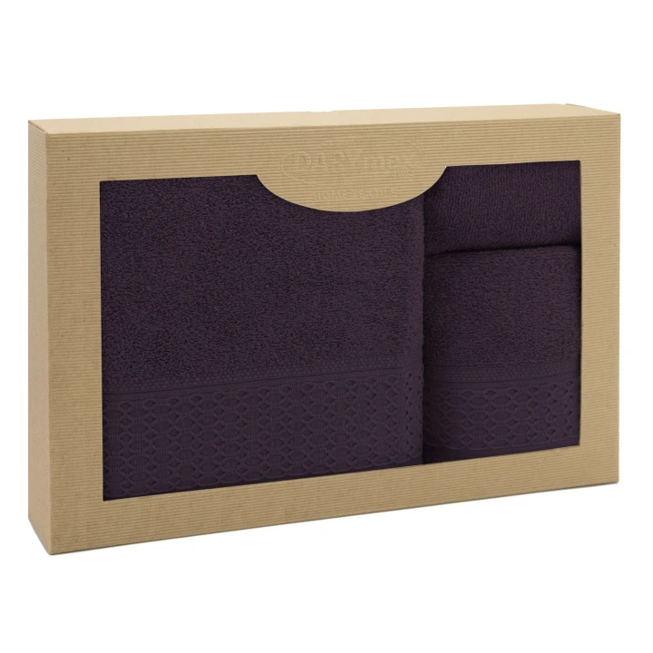 Ręcznik bawełna 100% Solano Bakłażan 50x90+70x140 komplet