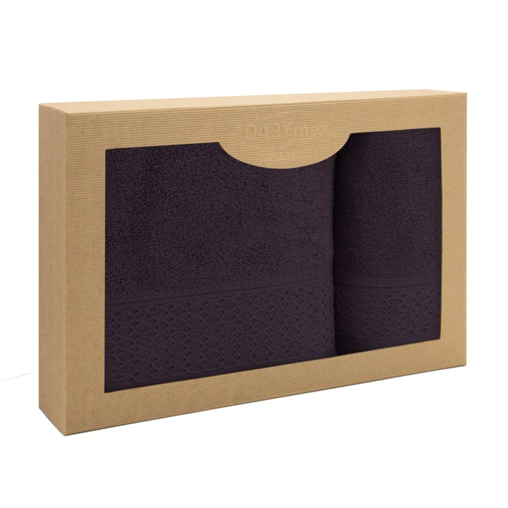 Ręcznik bawełna 100% Solano Bakłażan 50x90+70x140 komplet