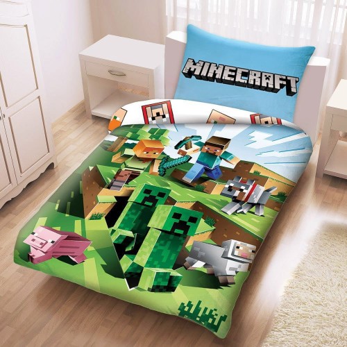 Pościel bawełna 160x200 Minecraft Creative