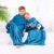 Koc Lazykids Indygo Gładki Klasyczny 90x105 DecoKing