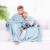 Koc Lazykids Błękitny Gładki Klasyczny 90x105 DecoKing