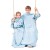 Koc Lazykids Błękitny Gładki Klasyczny 90x105 DecoKing