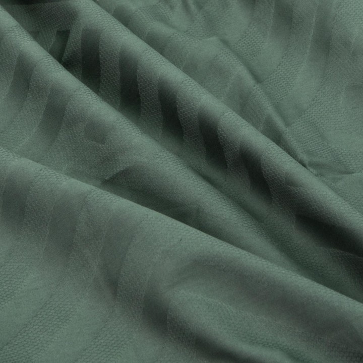 Pościel zielona satyna bawełniana w kartoniku 220x200 JACQUARD